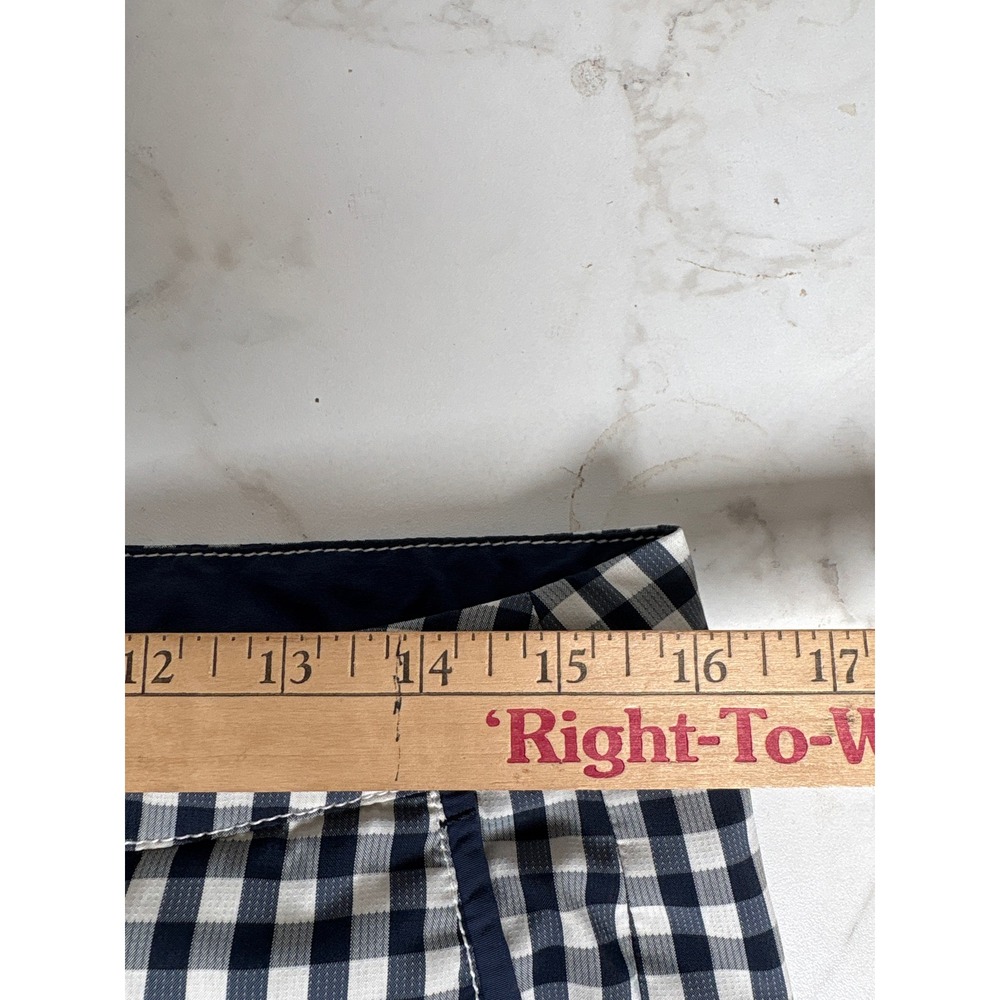 Tommy Bahama Relax Swim Trunks Mens 32 Navy Blue Gingham Board Shorts - Picture 6 of 8